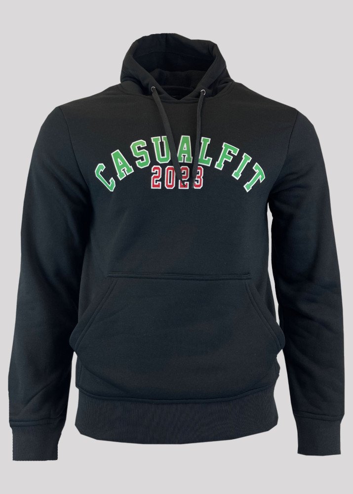 Casualfit  Highdensity Printed Hooded Sweat Shirt