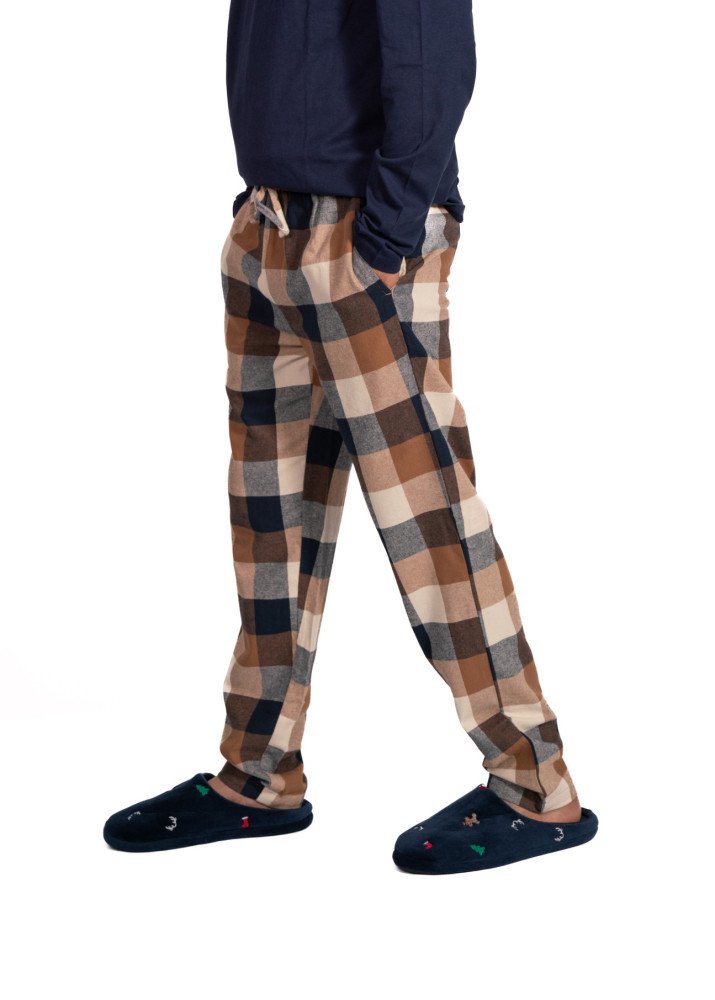 Cotton Flannel Check Loungewear