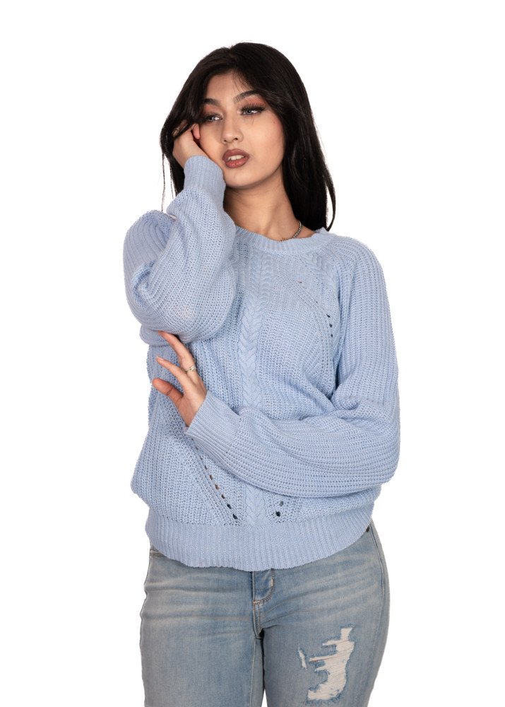 Womens Cable Knit Chunkey Knit Pullover